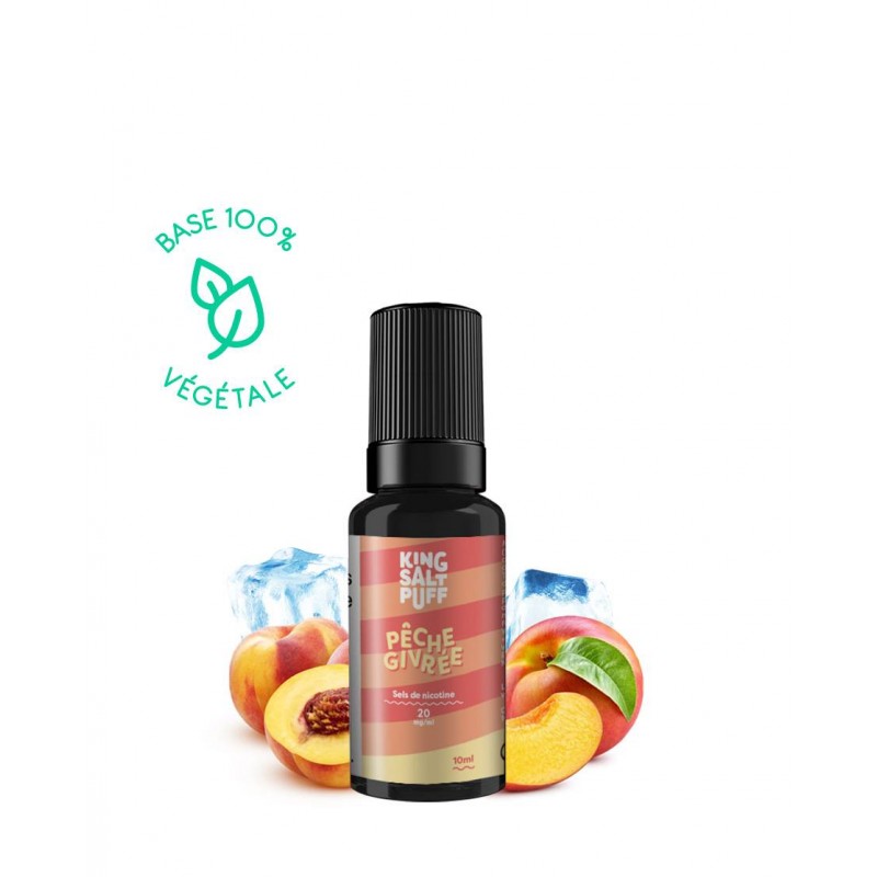 PÊCHE GIVREE 10ML- KING SALT PUFF